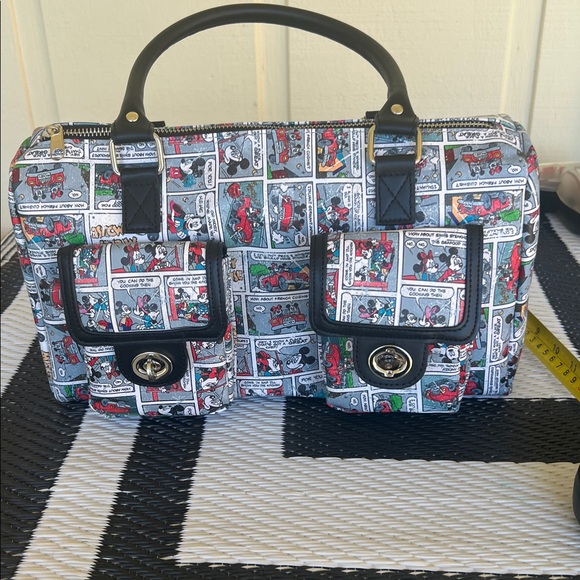 Comic Print old Micky Mouse & Mini Mouse Classic Women's Purse ”1 f X 8” inch - Picture 3 of 8